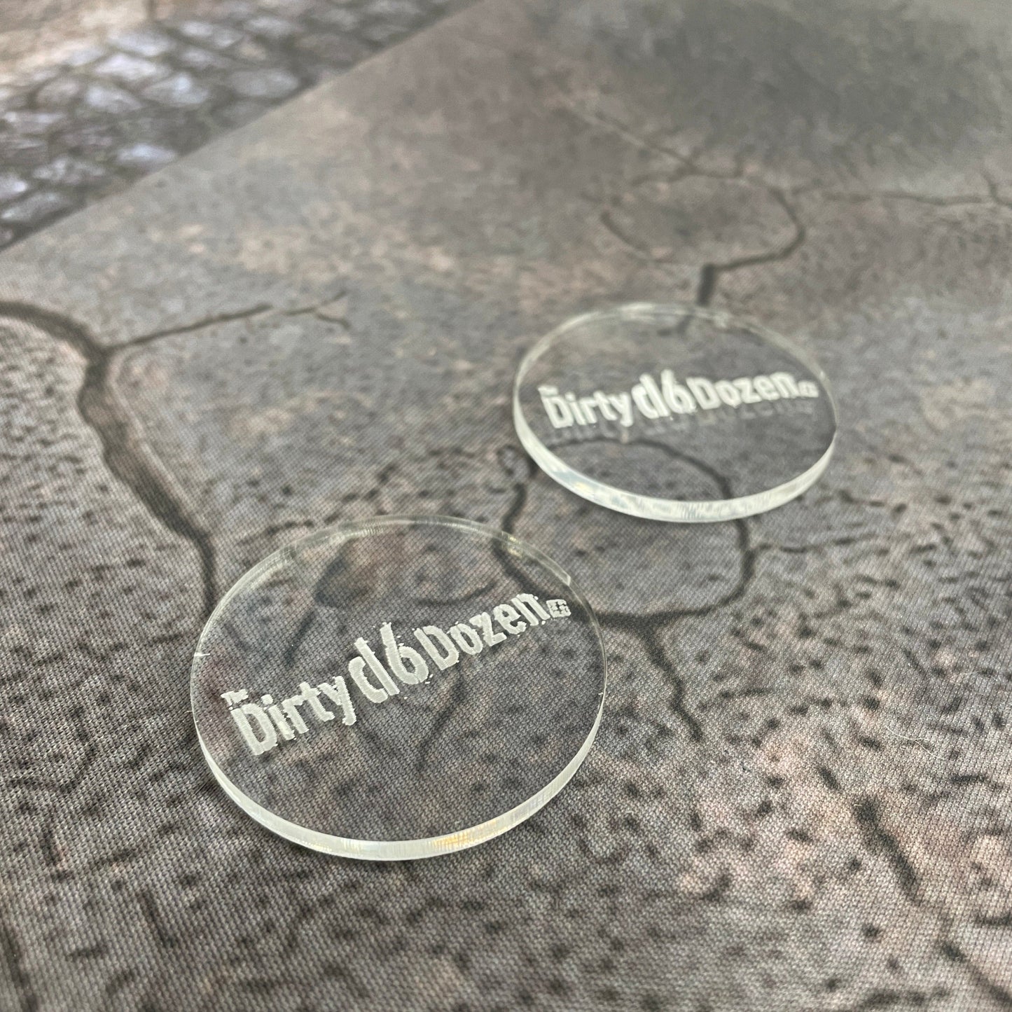 Dirty D6 Dozen Wargaming Objective Markers