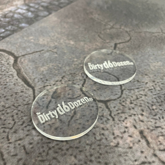 Dirty D6 Dozen Wargaming Objective Markers