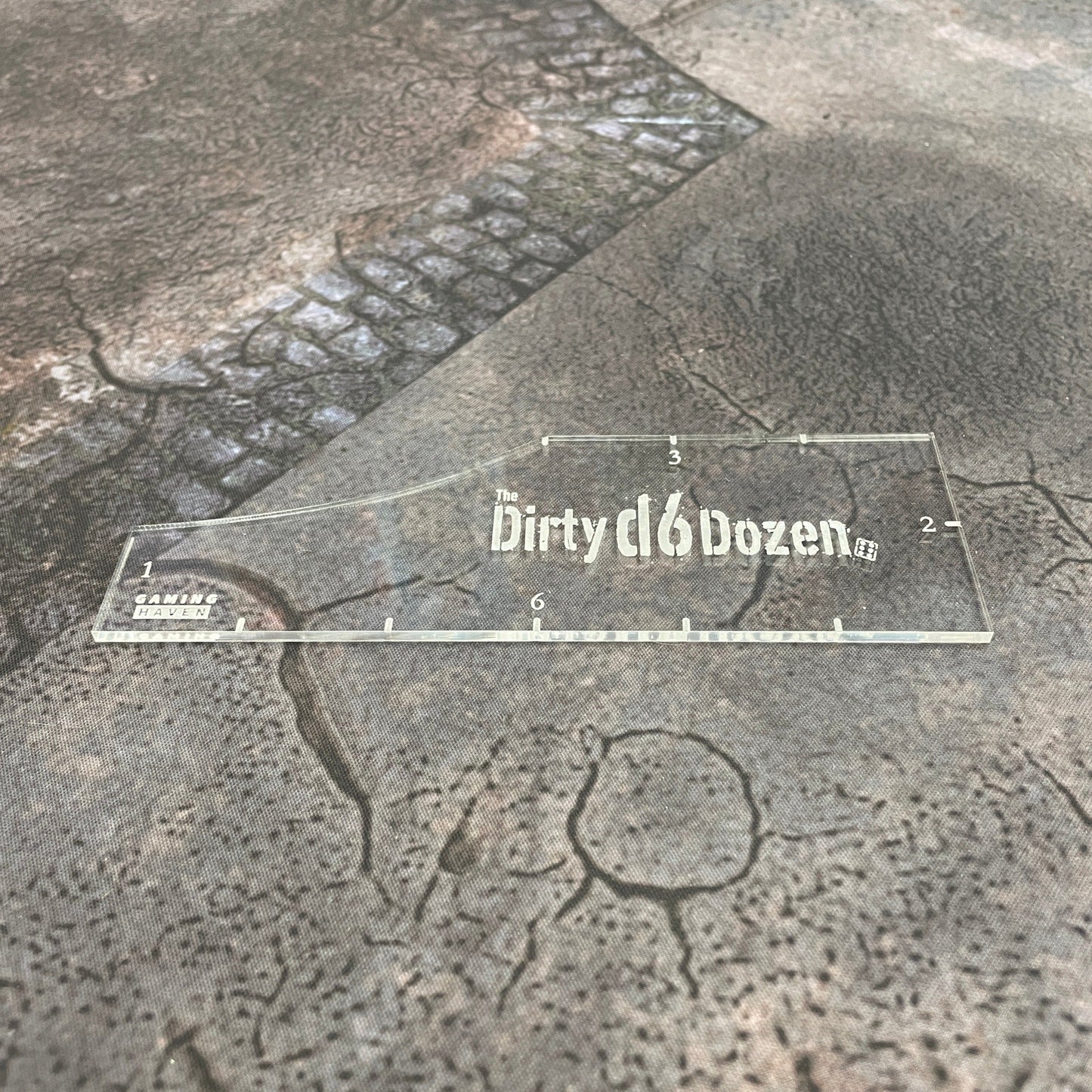 Dirty D6 Dozen Wargaming Measurement Tool