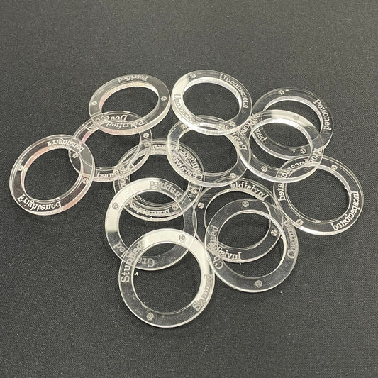 Acrylic D&D Condition Rings