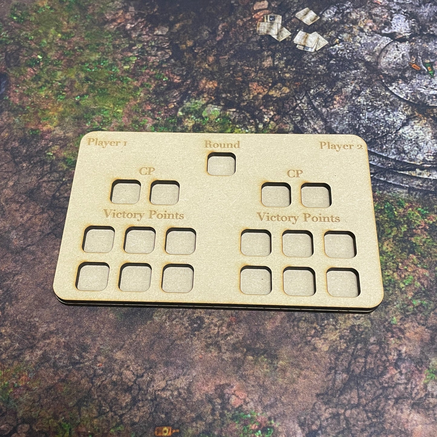 Wooden Tabletop Wargame Tracker