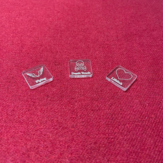 Acrylic Magic the Gathering MTG keyword/ability counters