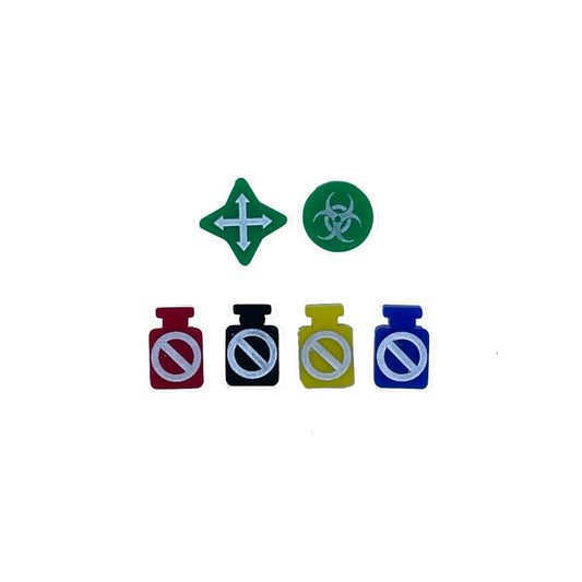 Acrylic Pandemic tokens - Board Games - Gaming Haven - Gaming Haven
