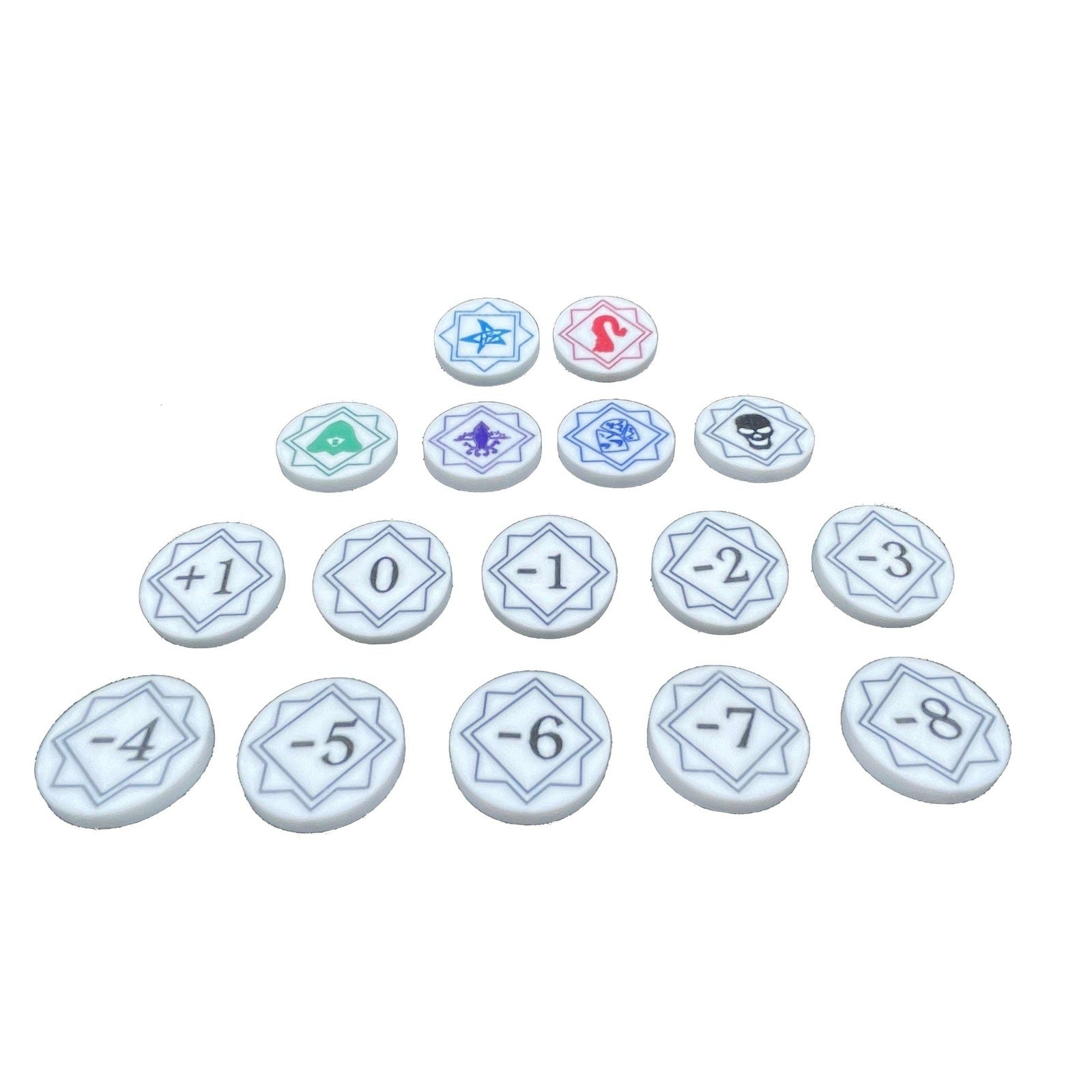 Arkham horror the card Game LCG acrylic chaos tokens - Board Games - Gaming Haven - Gaming Haven