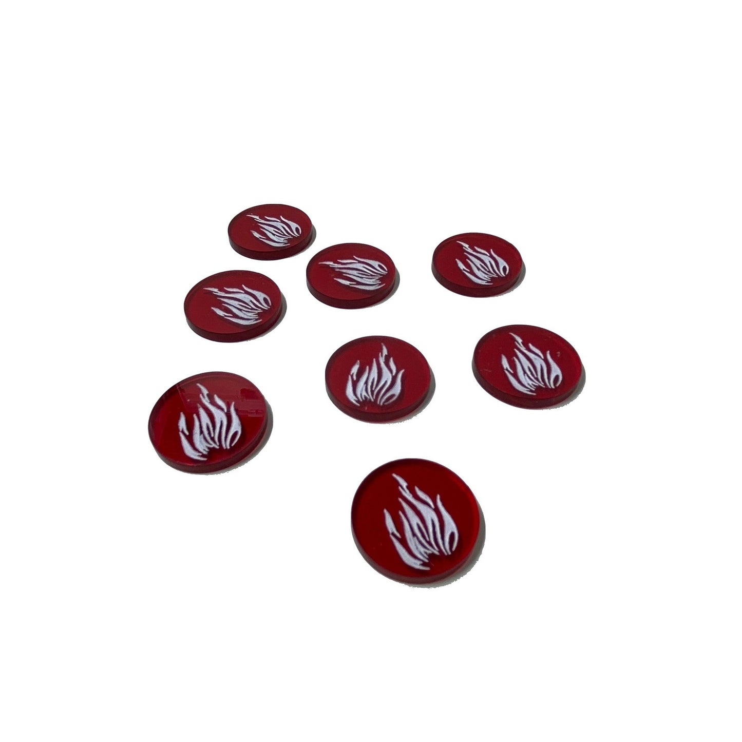 Cthulhu: Death May Die Acrylic Fire tokens