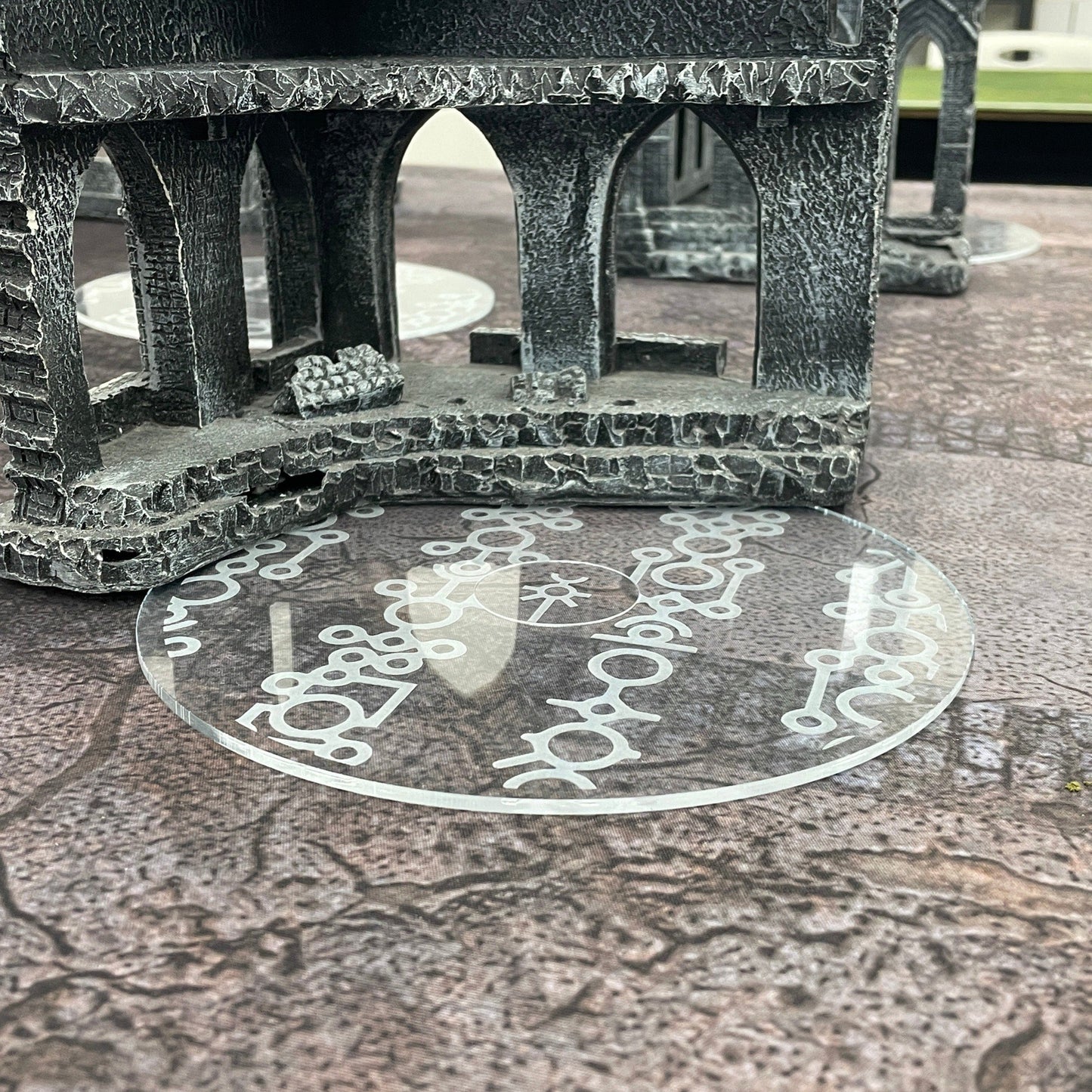Custom Warhammer acrylic objective markers