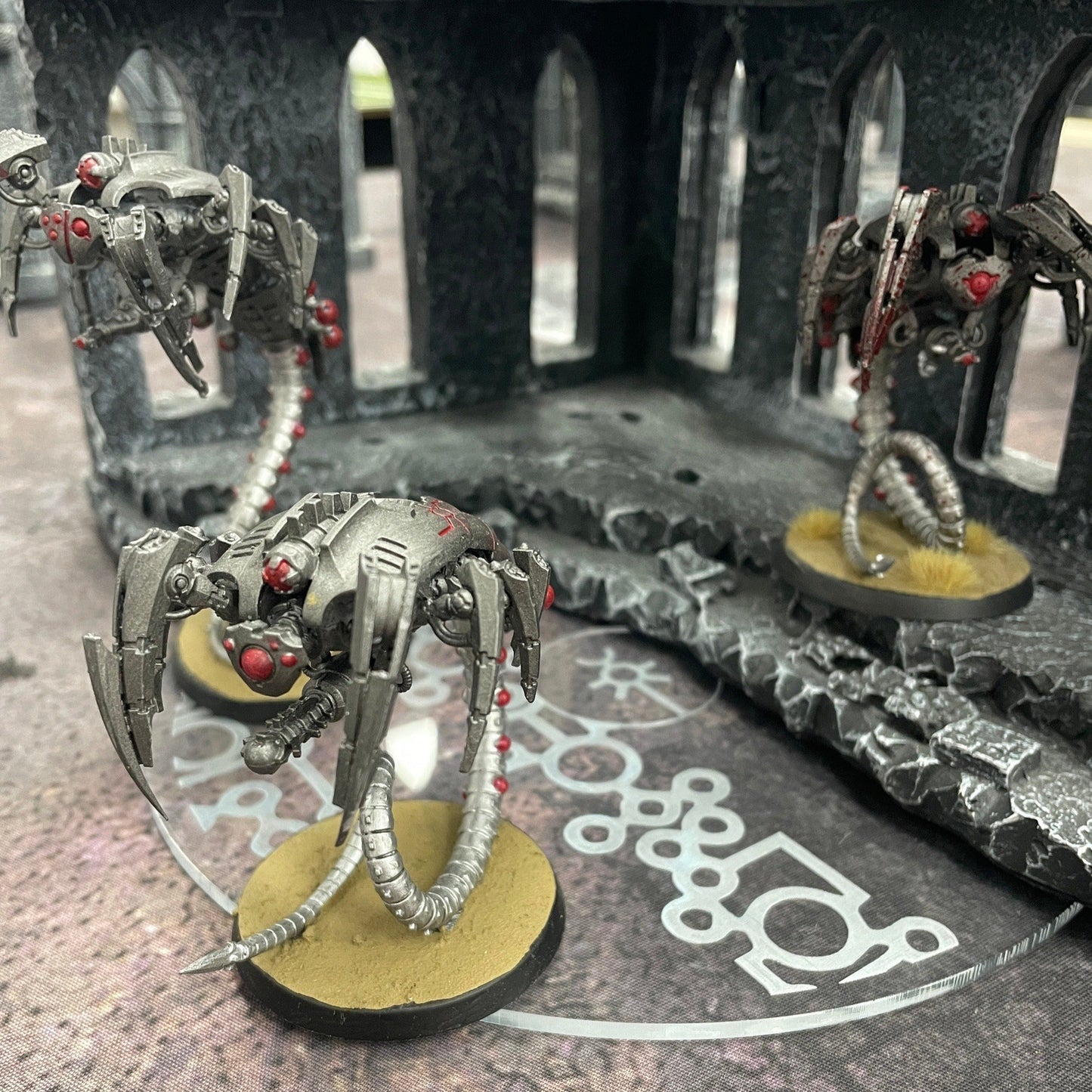 Custom Warhammer acrylic objective markers