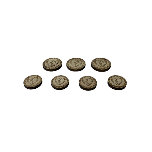 Cthulhu: Death May Die Wooden wound tokens