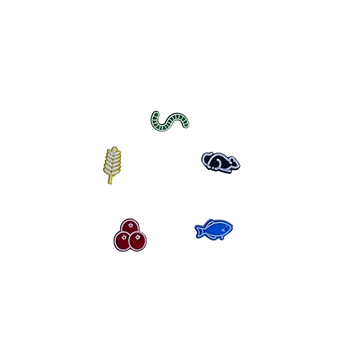 Wingspan acrylic food tokens set