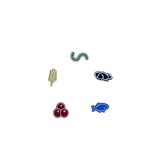 Wingspan acrylic food tokens set