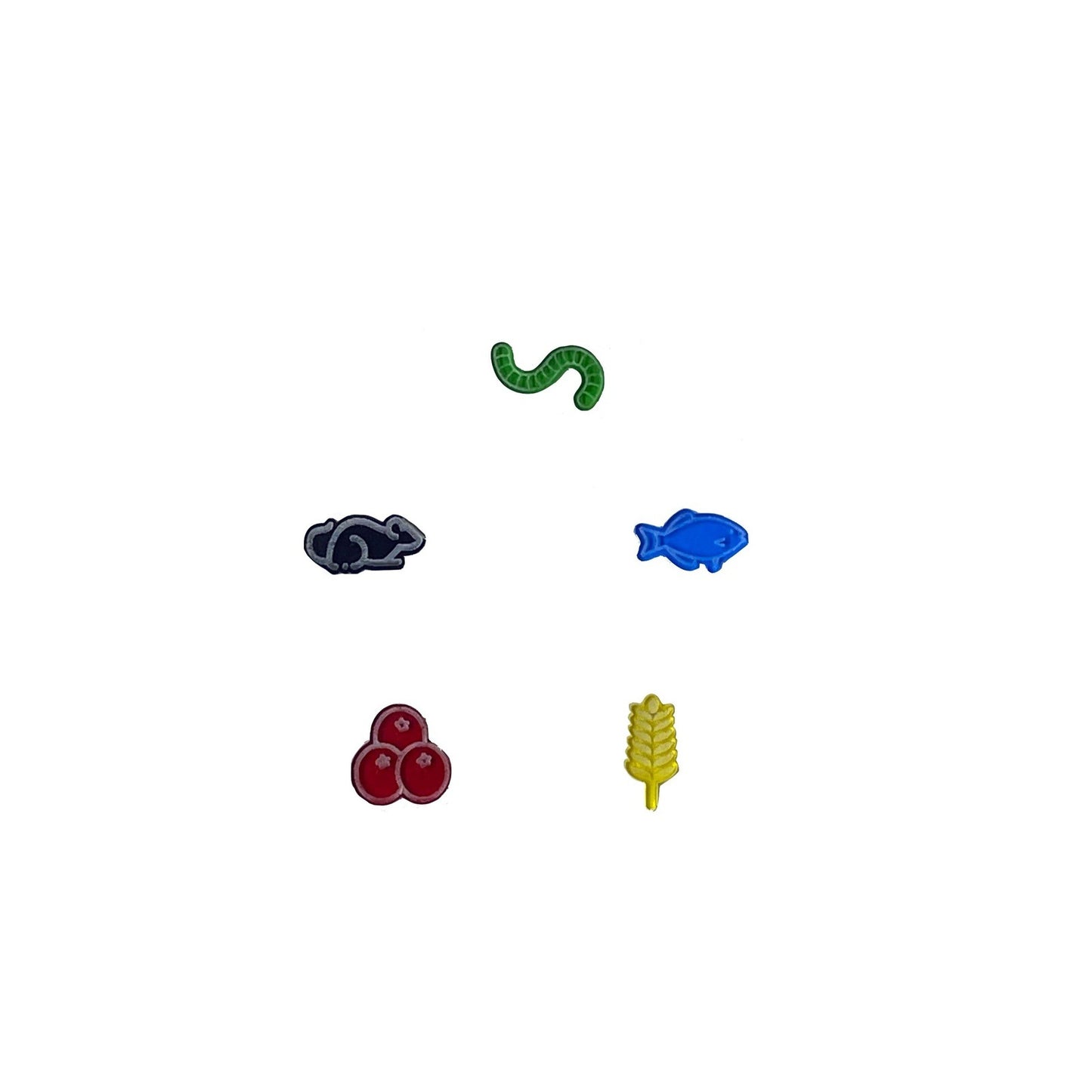 Wingspan acrylic food tokens set
