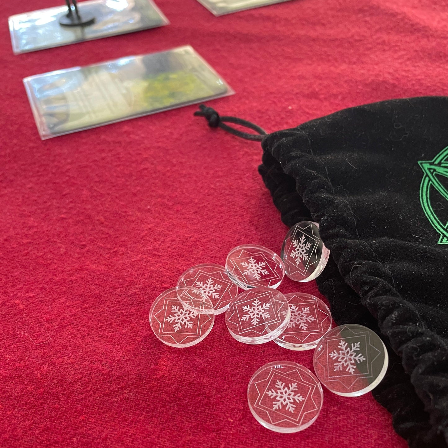 Clear Arkham Horror LCG Acrylic Frost tokens