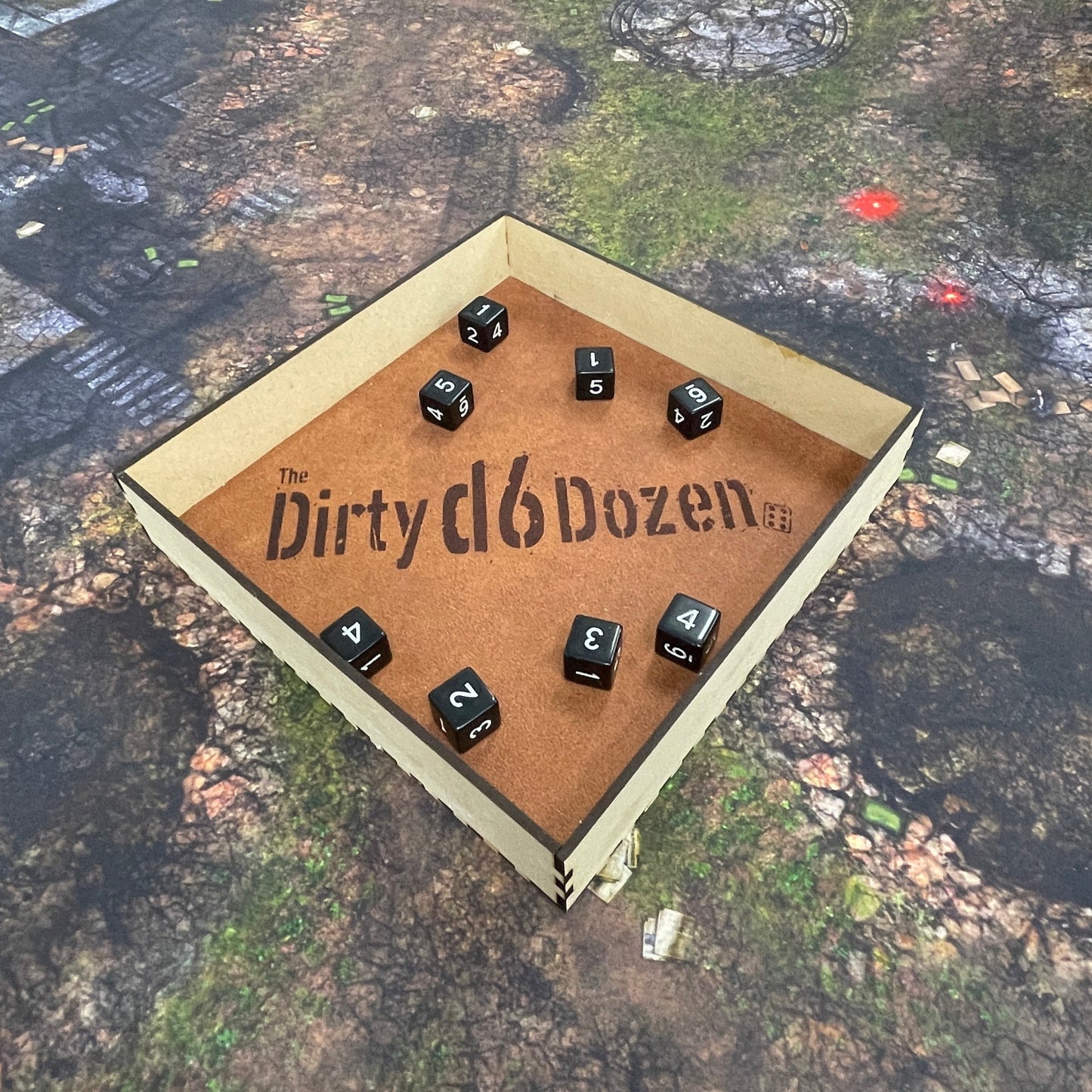 Dirty D6 Dozen Dice Tray