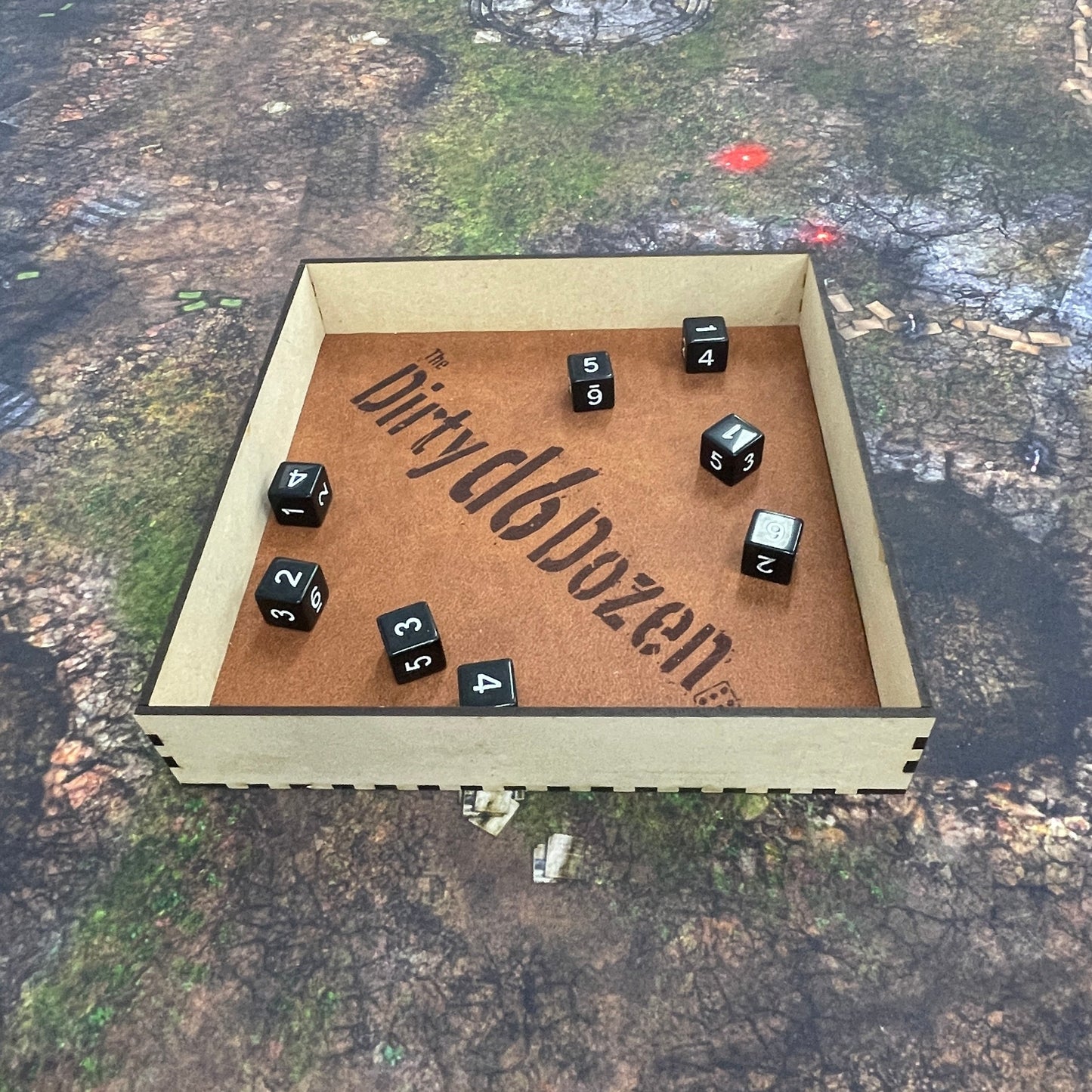 Dirty D6 Dozen Dice Tray