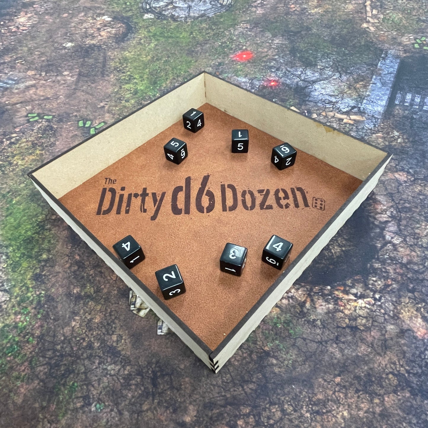 Dirty D6 Dozen Dice Tray