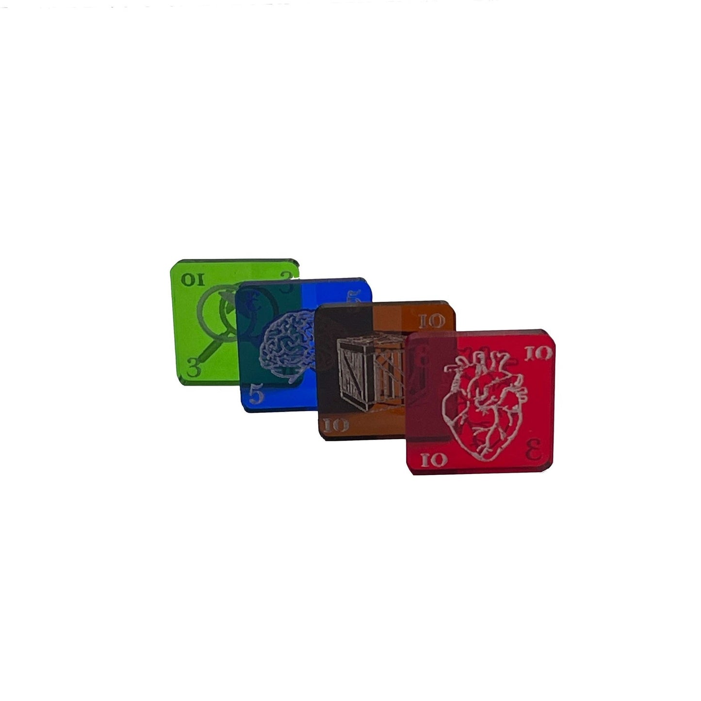 Transparent acrylic Arkham Horror LCG sanity investigator pack - Board Games - Gaming Haven - Gaming Haven