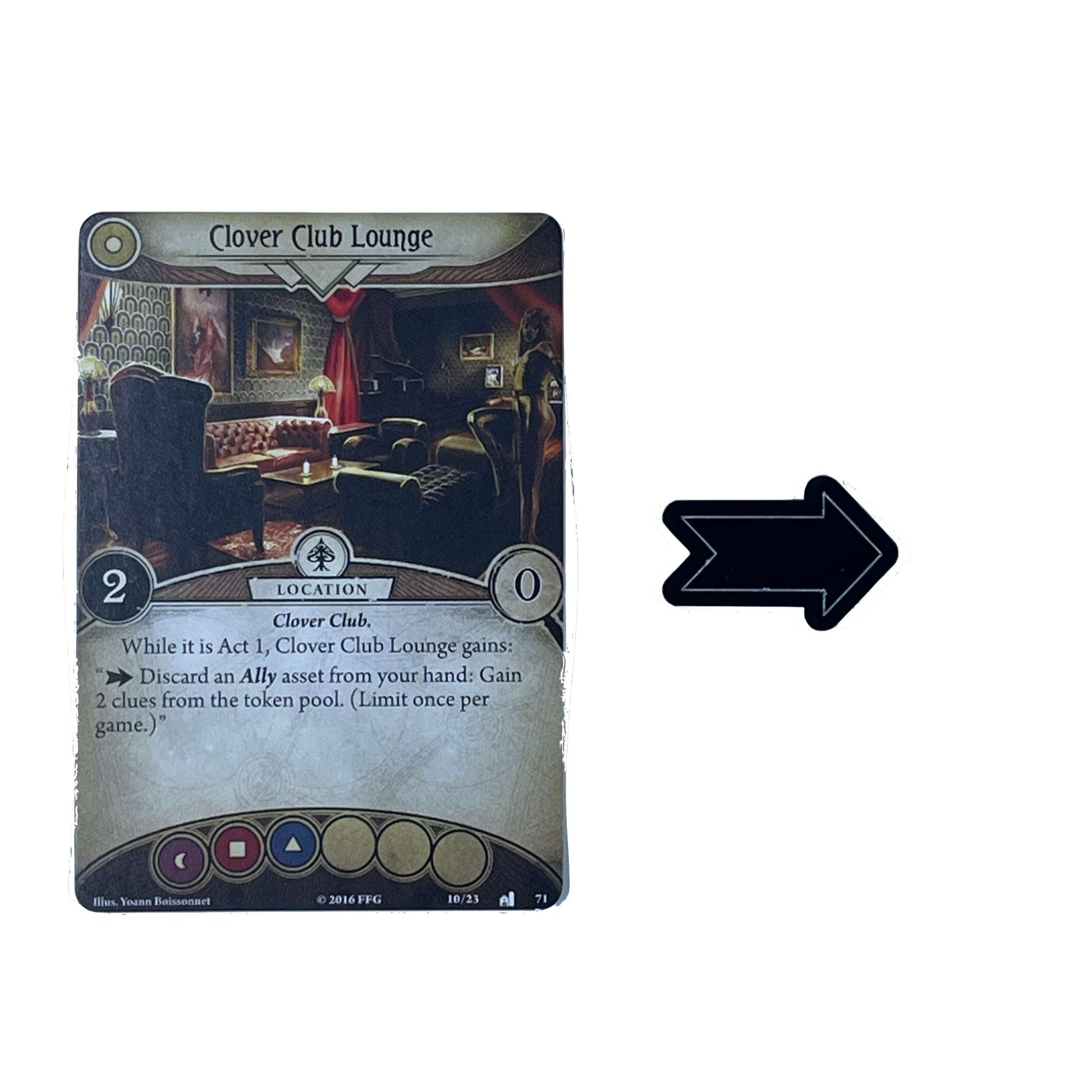 Arkham Horror the card game LCG acrylic location arrows (Small) - Board Games - Gaming Haven - Gaming Haven