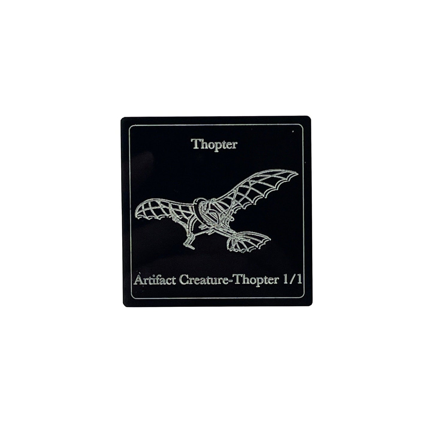 Acrylic magic the gathering MTG thopter creature token