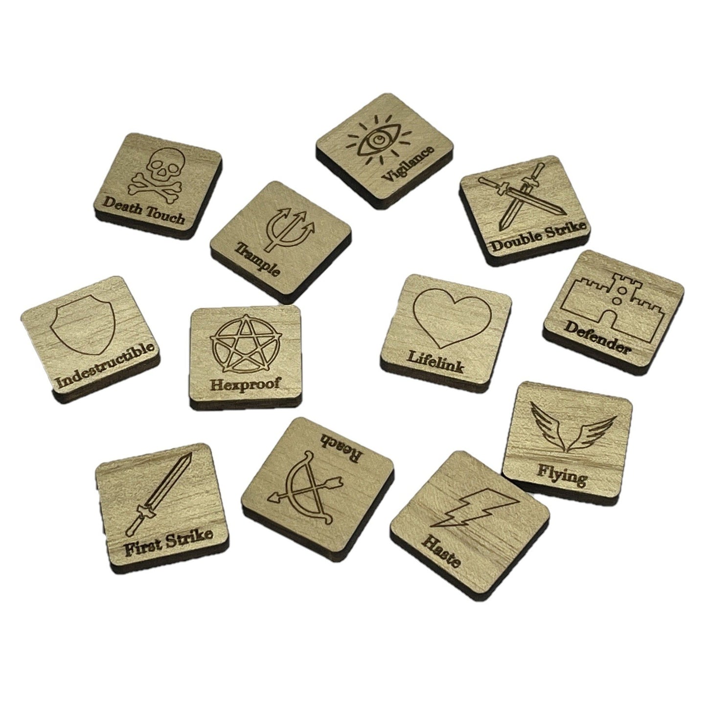 Wooden Magic the gathering MTG keyword/ability counters